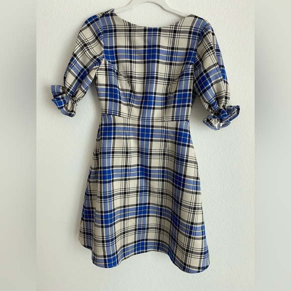 Shrimps Plaid Wool Mini Dress - Picture 3 of 9